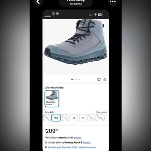 Womans Glacier/Sea CLOUDRIDGE BOOTS SZ 9.5 w new in box !!